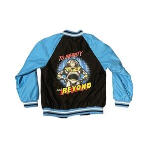 Disney boys Buzz Lightyear bomber/ varsity jacket size 5/6 EUC